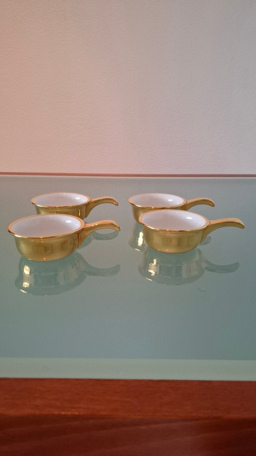 Te koop 4 ovenschaaltjes, Huis en Inrichting, Keuken | Servies, Ophalen of Verzenden, Glas, Overige stijlen
