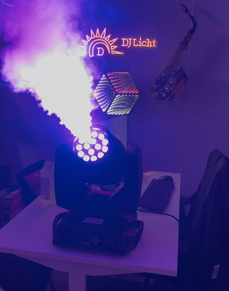 DJLicht 1800W Rookmachine movinghead met Leds, Geluidgestuurd, Nieuw, Ophalen of Verzenden, .