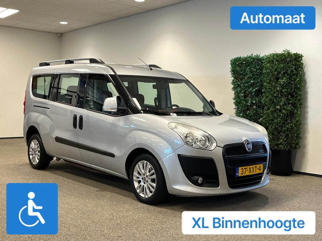 Fiat Doblo L2 Rolstoelauto 4+1 XXL-Ombouw 160cm DIESEL, Automaat, Stof, Gebruikt, Doblo