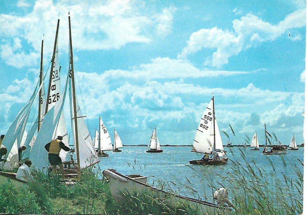 Sport- -Zeilen in Friesland., Verzenden, 1940 tot 1960, Gelopen, Sport en Spel