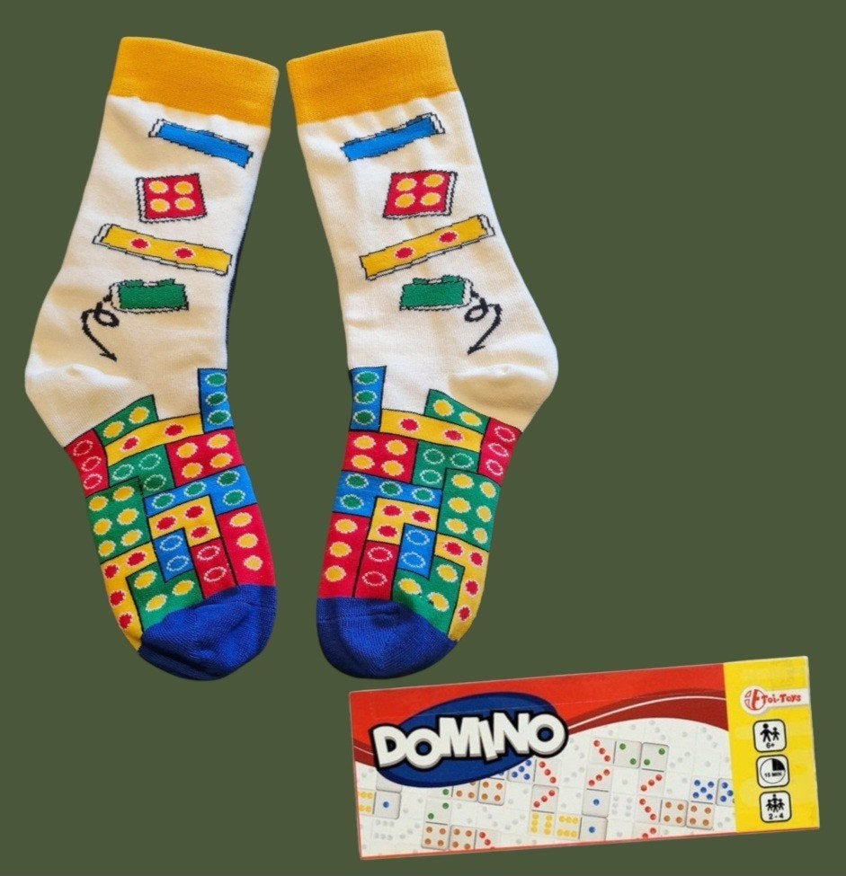 DOMINO SOKKEN + MINI DOMINO SPEL, Ophalen of Verzenden, Nieuw