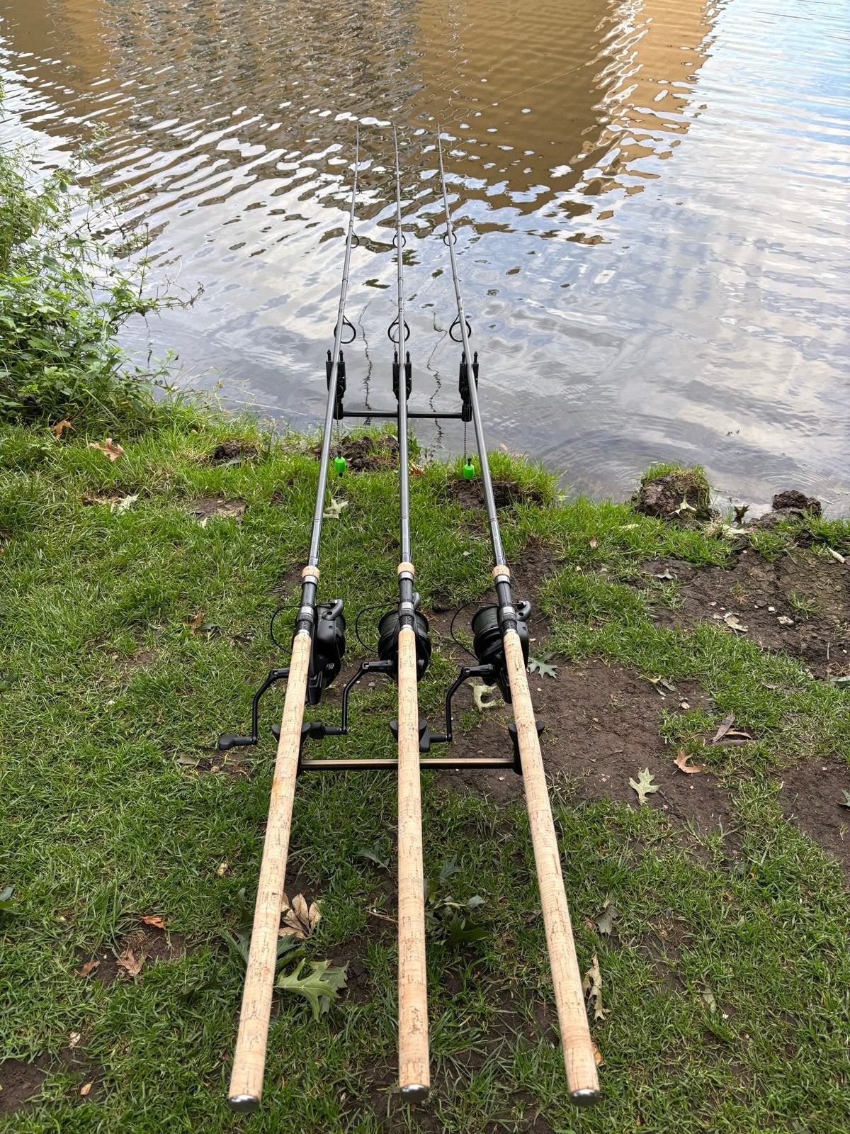 3x Shimano Carp Tribal TX2 12ft 3lb kurk karperhengels, Ophalen, Zo goed als nieuw, Werphengel