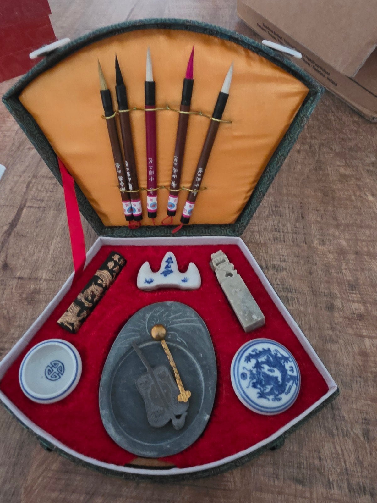 Nieuw Chinees Kalligrafie Set - Compleet in Luxe Doos, Ophalen of Verzenden