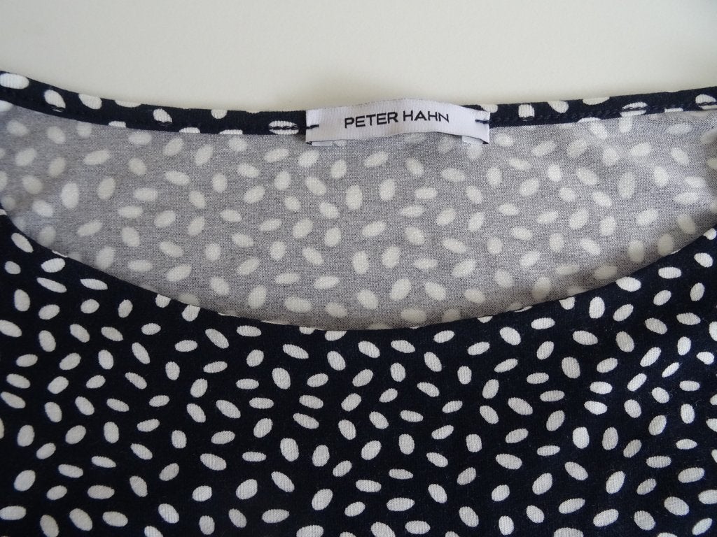 Peter Hahn jurk mt 46 zwart/wit  NIEUW, Verzenden, Zwart, Maat 46/48 (XL) of groter, Nieuw