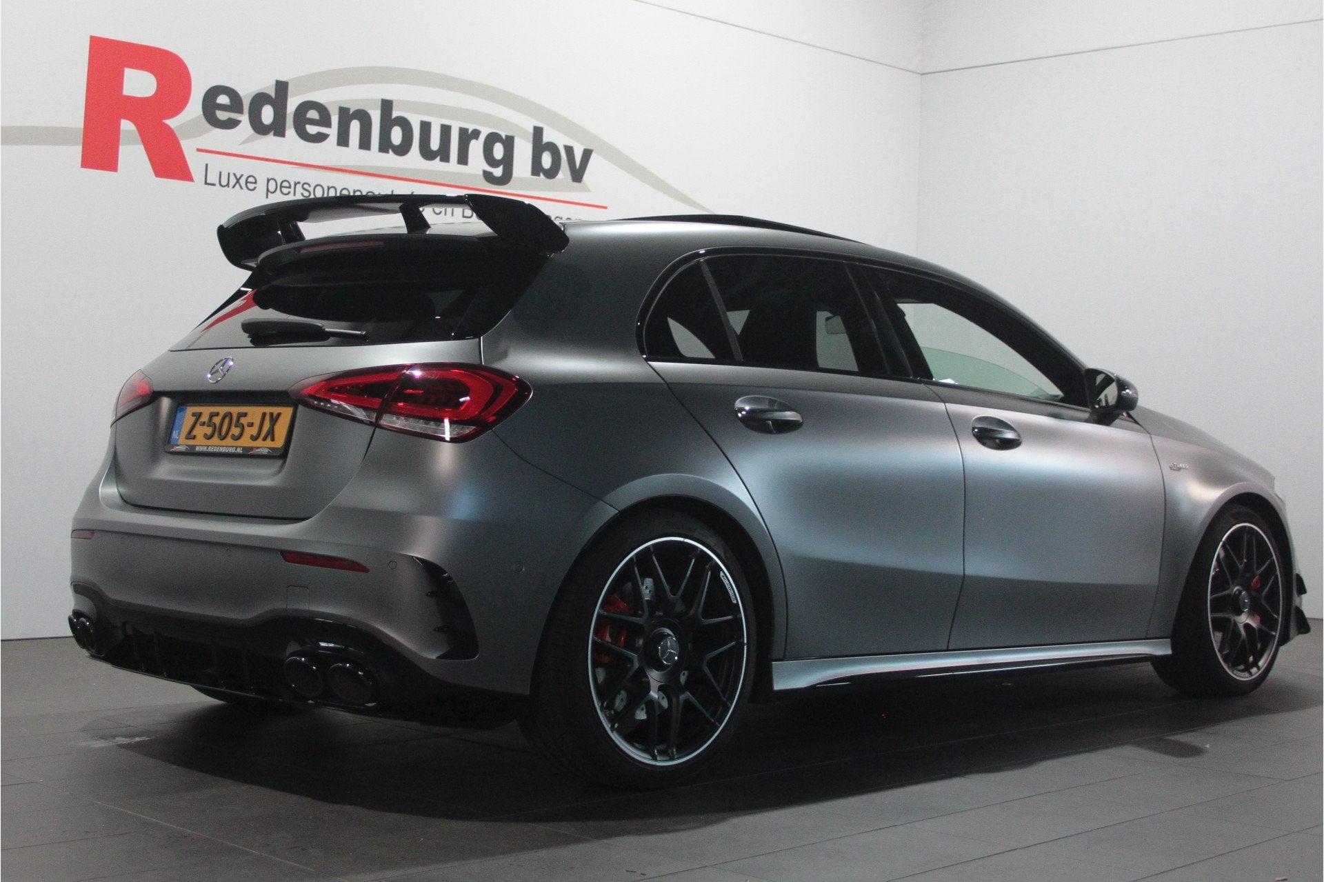 Mercedes-Benz A-Klasse AMG 45 S 4MATIC+ - Pano - Aerodynamic, Auto's, Automaat, Gebruikt, 4 cilinders, Leder en Stof