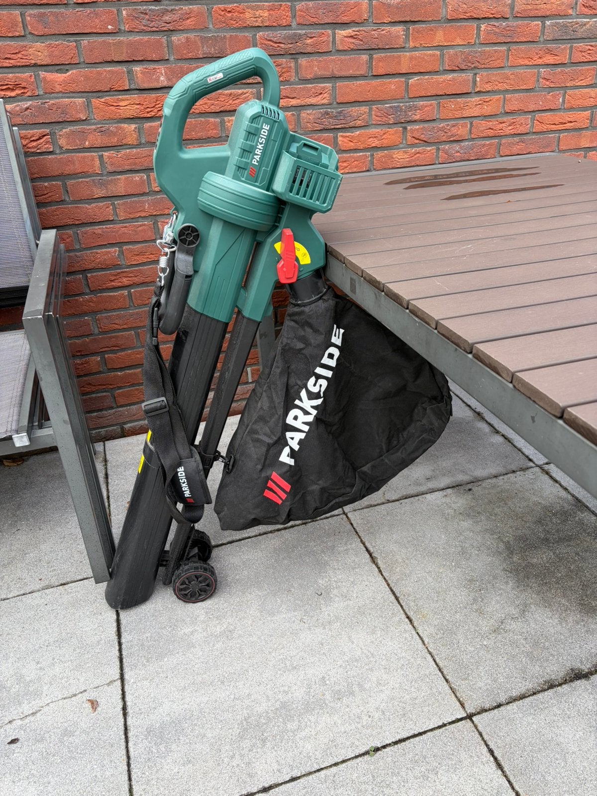 Parkside bladblazer/zuiger accu, Ophalen of Verzenden, Zo goed als nieuw, Accu, Met opvangzak