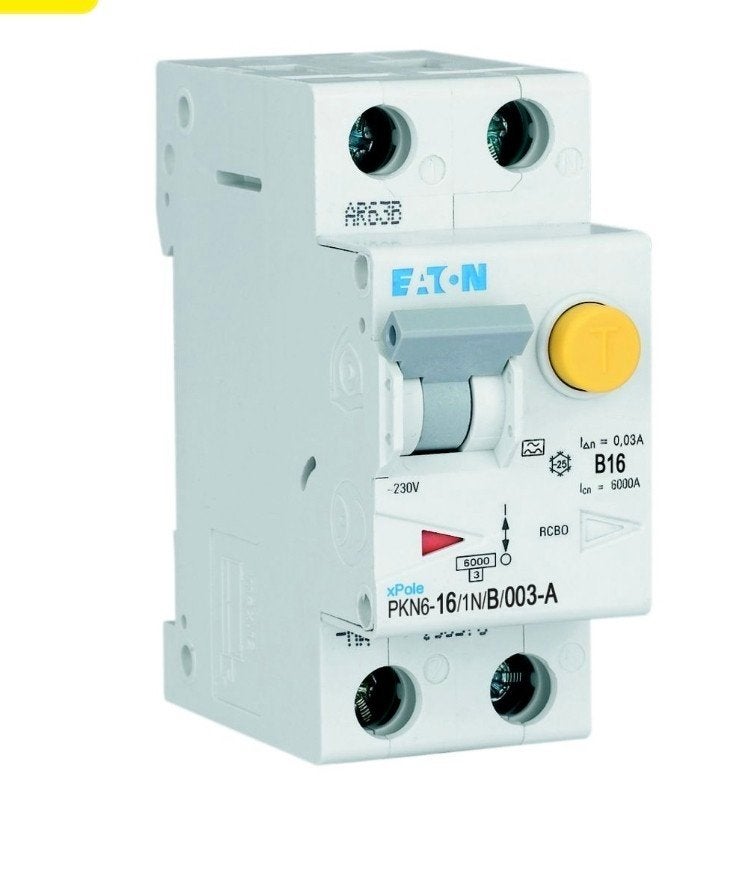 Eaton Aardlekautomaat B16 - PKN6-16/1N/B/003-A, Ophalen of Verzenden, Nieuw, Eaton, Aardlekautomaat