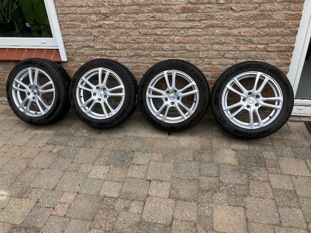 Licht metalen velgen van 17” met winterbanden, Ophalen, Gebruikt, Velg(en), 17 inch