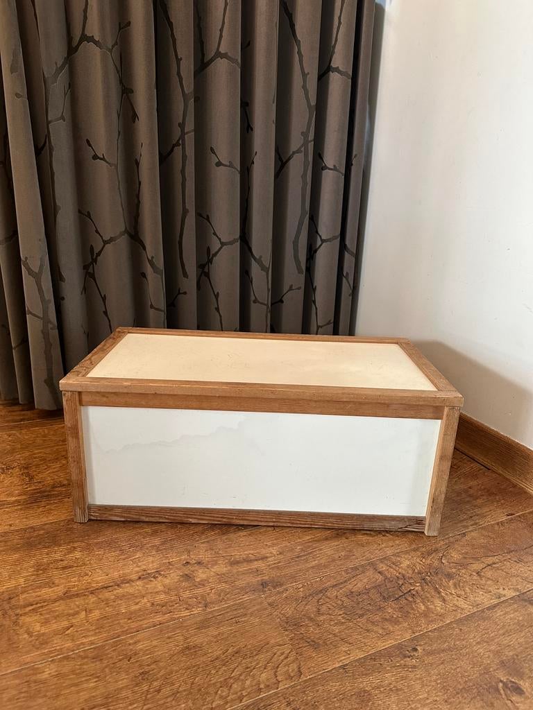 Ikea vintage bankje / opbergkist speelgoed, Ophalen, Zo goed als nieuw