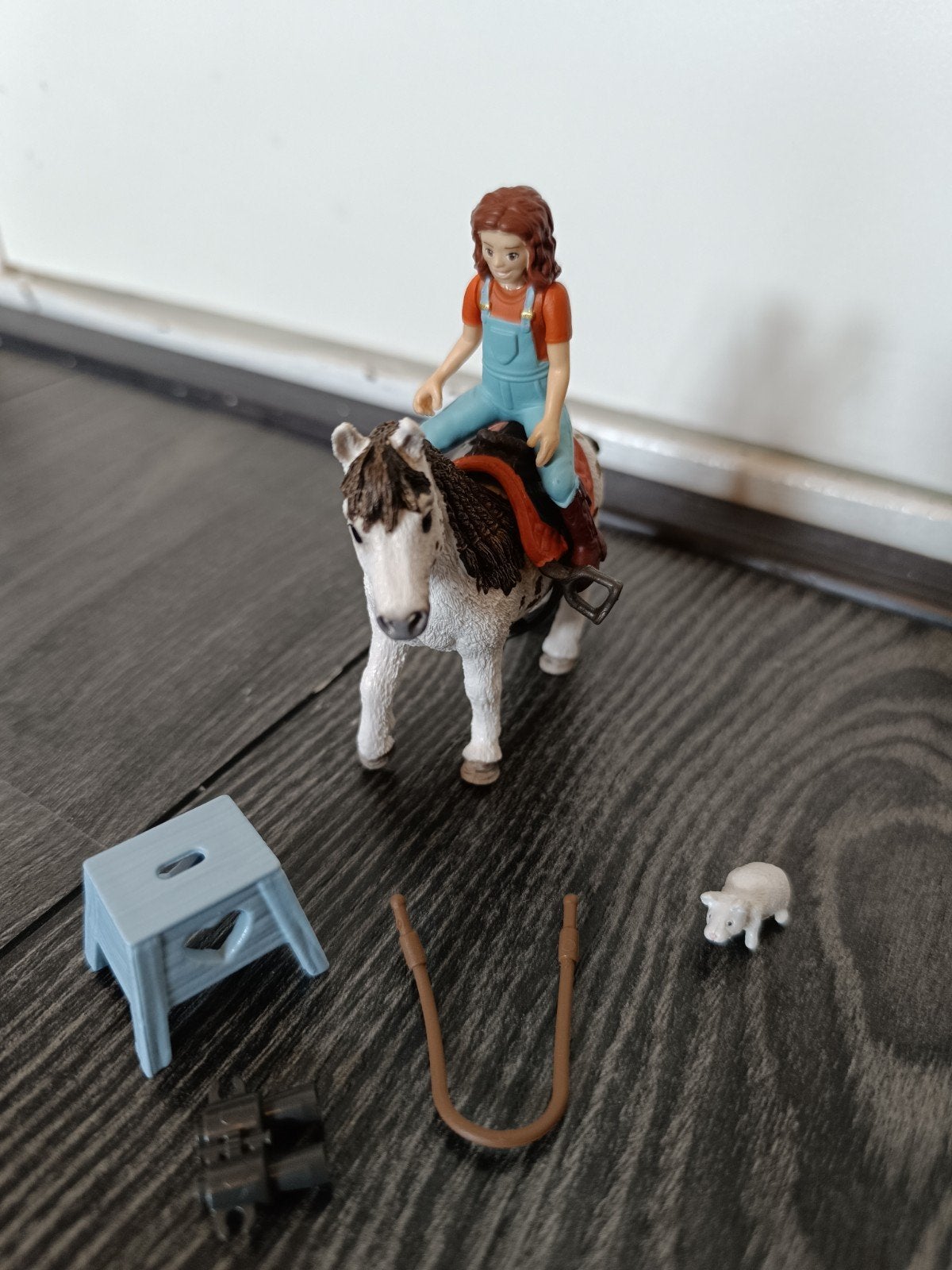 Schleich Horse Club paard met ruiter en accessoires, Ophalen of Verzenden, Gebruikt, Jongen of Meisje
