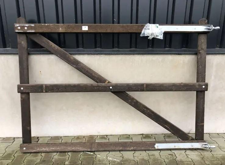 114. houten poort traditioneel | hekwerk | weidepoorten, Tuin en Terras, Tuinhekken en Hekwerk, Ophalen of Verzenden, Nieuw, Hout