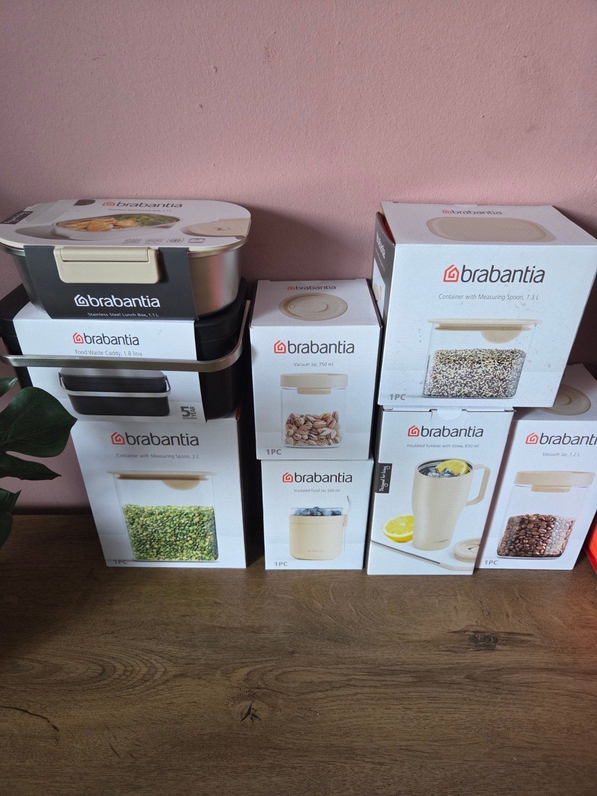 Brabantia Keukenbenodigdheden: Lunchbox, Voorraadpotten, Mok, Ophalen, Nieuw, Voorraadpot, Metaal