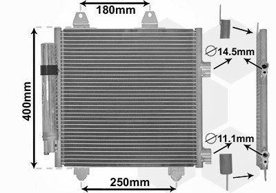 nieuwe airco condensor nodig ? Aygo/107/C1, Auto-onderdelen, Info@vanwezel.be, Citroën, Van wezel, Nieuw