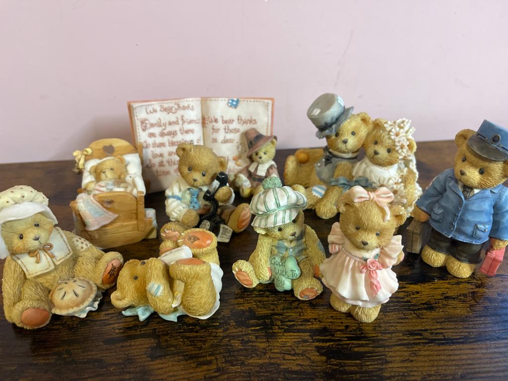 Verzameling Teddies Beeldjes - 9 Stuks, Ophalen of Verzenden, Gebruikt, Beeldje, Cherished Teddies