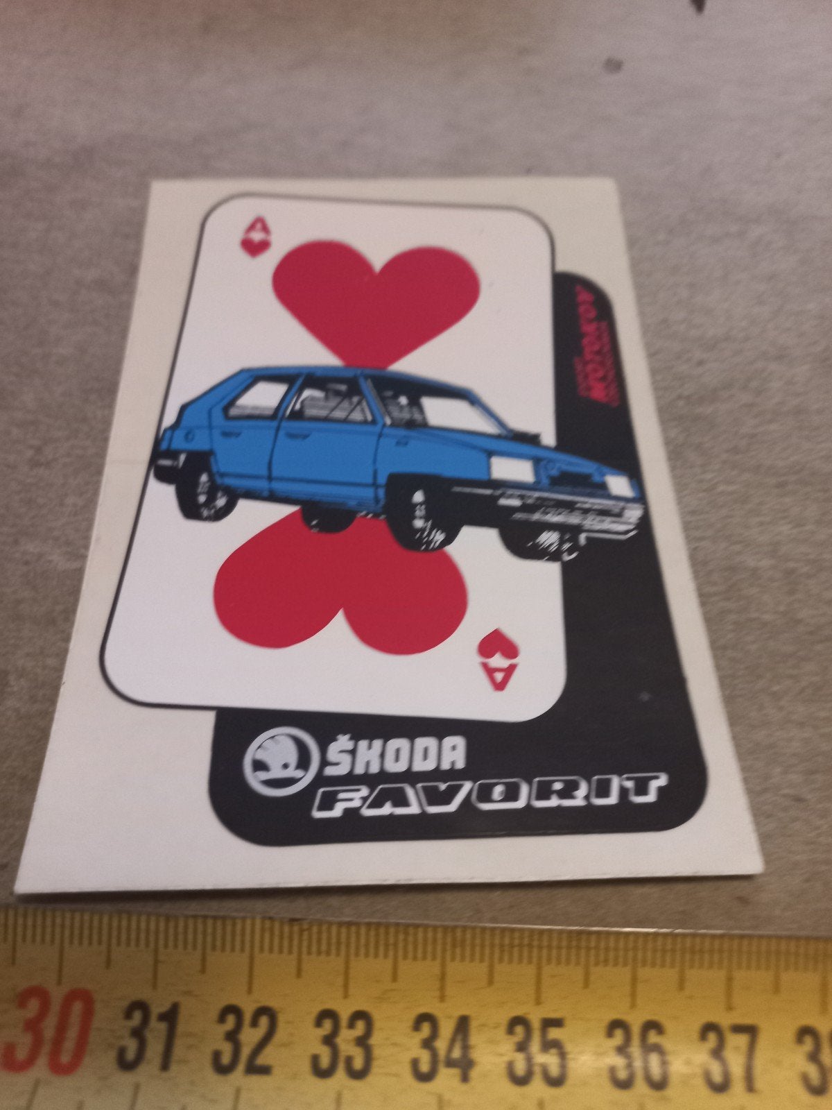 Škoda Favorit sticker - Zeldzaam Verzamelobject, Ophalen of Verzenden, Zo goed als nieuw