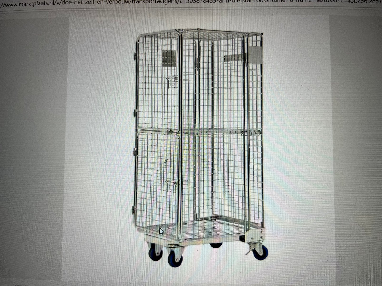 Antie diefstal rolcontainer, Ophalen of Verzenden
