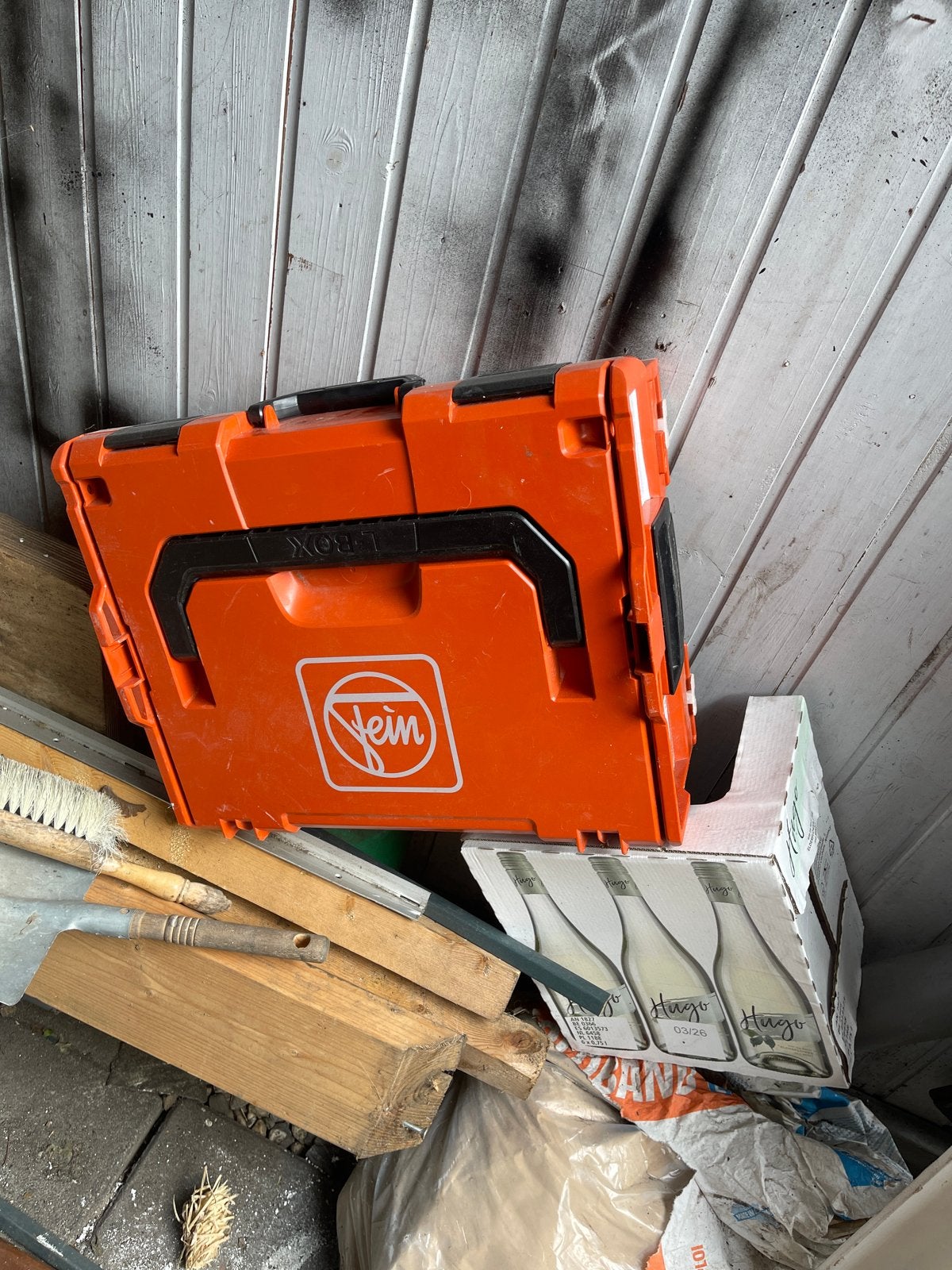 Lege Fein L-Boxx Gereedschapskoffer - Oranje, Ophalen, Gebruikt