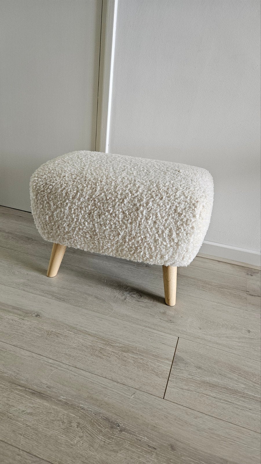 Poef teddy Vildsund Jysk, Huis en Inrichting, Banken | Voetenbanken en Poefen, Minder dan 50 cm, Gebruikt, 50 tot 75 cm, Ophalen of Verzenden
