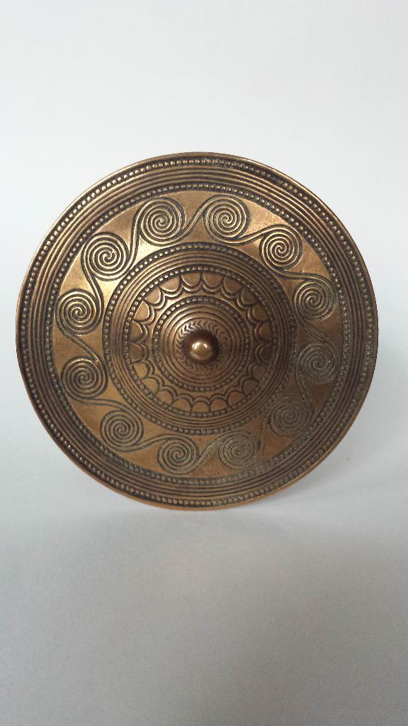 Bronzen Broche / Hanger > VIKING Schild < Jens Erik JENSEN, Antiek en Kunst, Ophalen of Verzenden