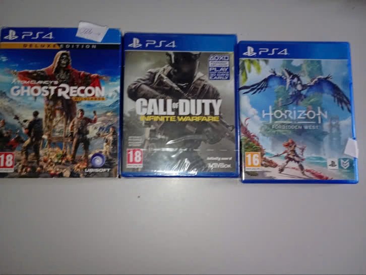 PS4 games | Horizon FW, Ghost Recon & CoD | €25,99, Vanaf 18 jaar, Overige genres, 1 speler, Ophalen of Verzenden