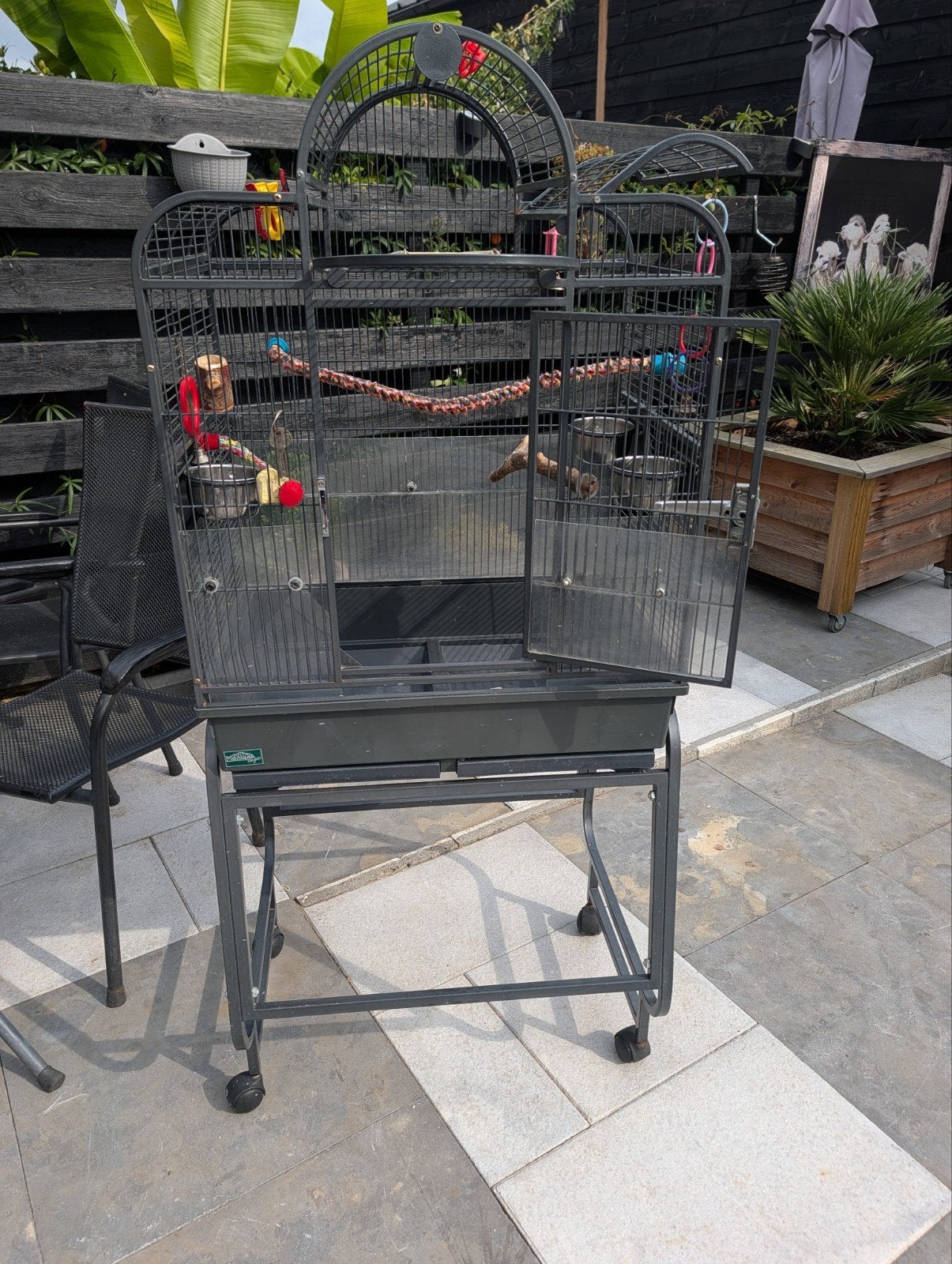 Montana Cages San Remo Vogelkooi / Parkietenkooi – Antiek Gr, Ophalen, Gebruikt, Metaal, Vogelkooi