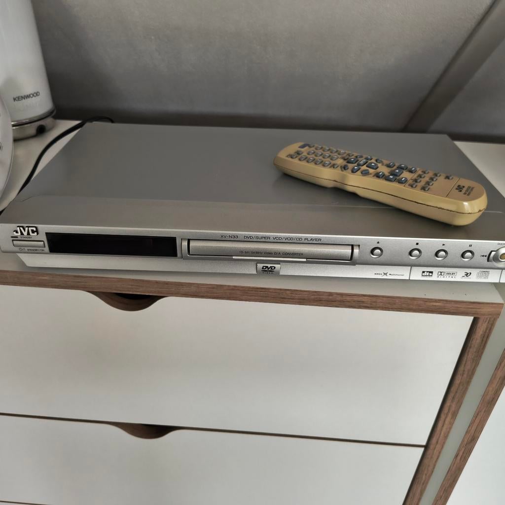 JVC XV-N33 DVD/SUPER VCD/VCD/CD Speler met afstandsbediening, Ophalen of Verzenden, Gebruikt, Dvd-speler, JVC