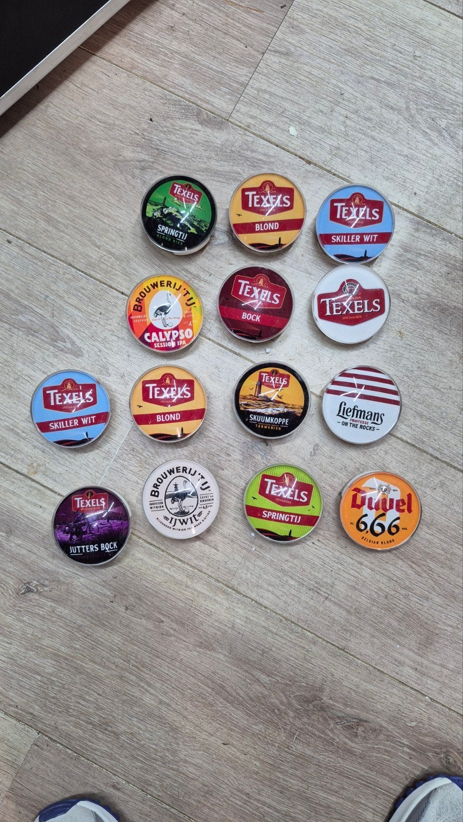 Bier Reclame Lensjes voor Mancave of Café, Ophalen of Verzenden, Gebruikt, Reclamebord