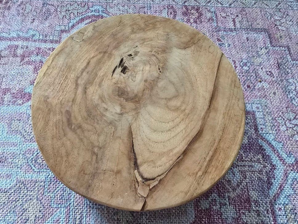 Teakhouten Planten of accessoires plateau - ZIE ADVERTENTIE, Op voet, Overige typen, Rond, Nieuw