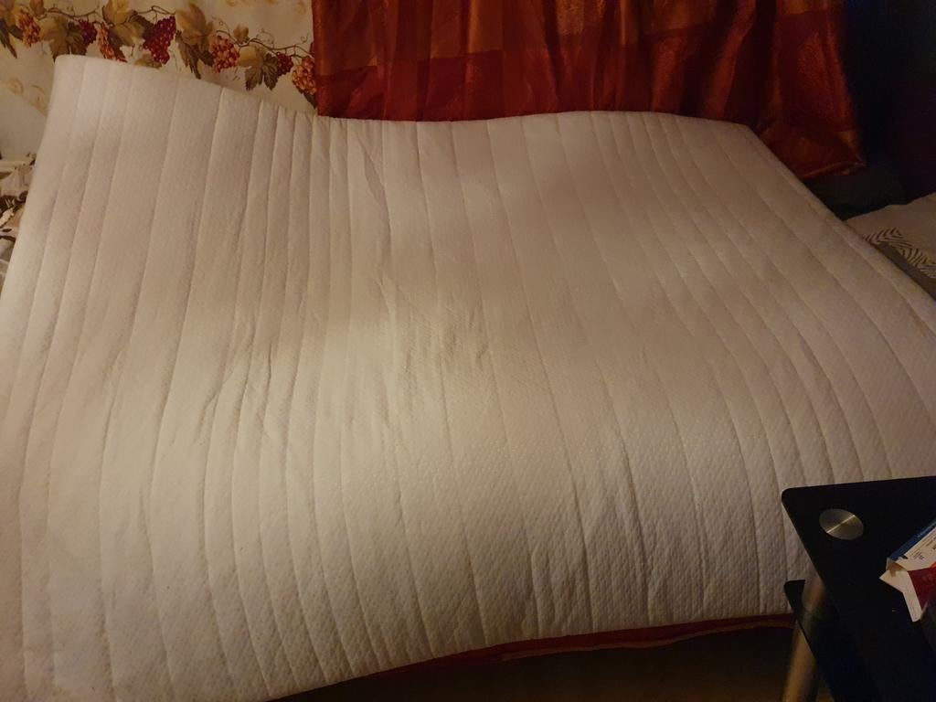 140-200 topmatras, Ophalen, Wit, Tweepersoons, Deken of Dekbed