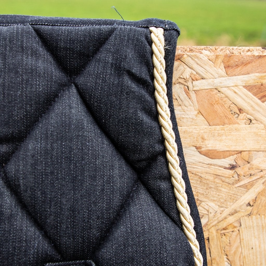 HB zadeldek dressuur denim zwart pony........-50%, Dieren en Toebehoren, Pony (P), Ophalen of Verzenden, Nieuw, Dressuurdekje