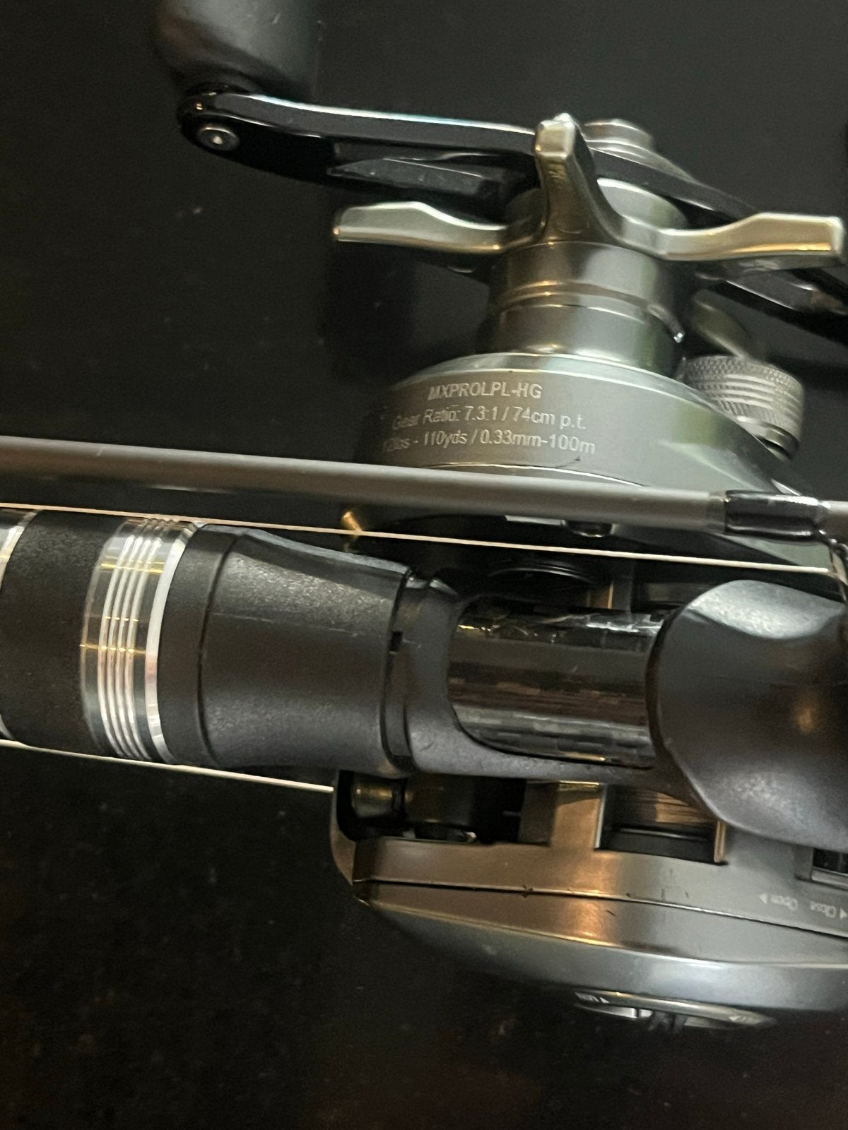 Werphengel 2.13m Medium Heavy 10-45g met reel en lijn, Ophalen of Verzenden, Zo goed als nieuw, Complete hengel