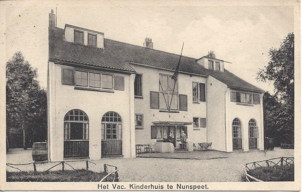 Nunspeet (Gld.) Vacantie Kinderhuis, Volk, gelopen 1936, Verzamelen, Ophalen of Verzenden, 1920 tot 1940, Gelopen, Gelderland