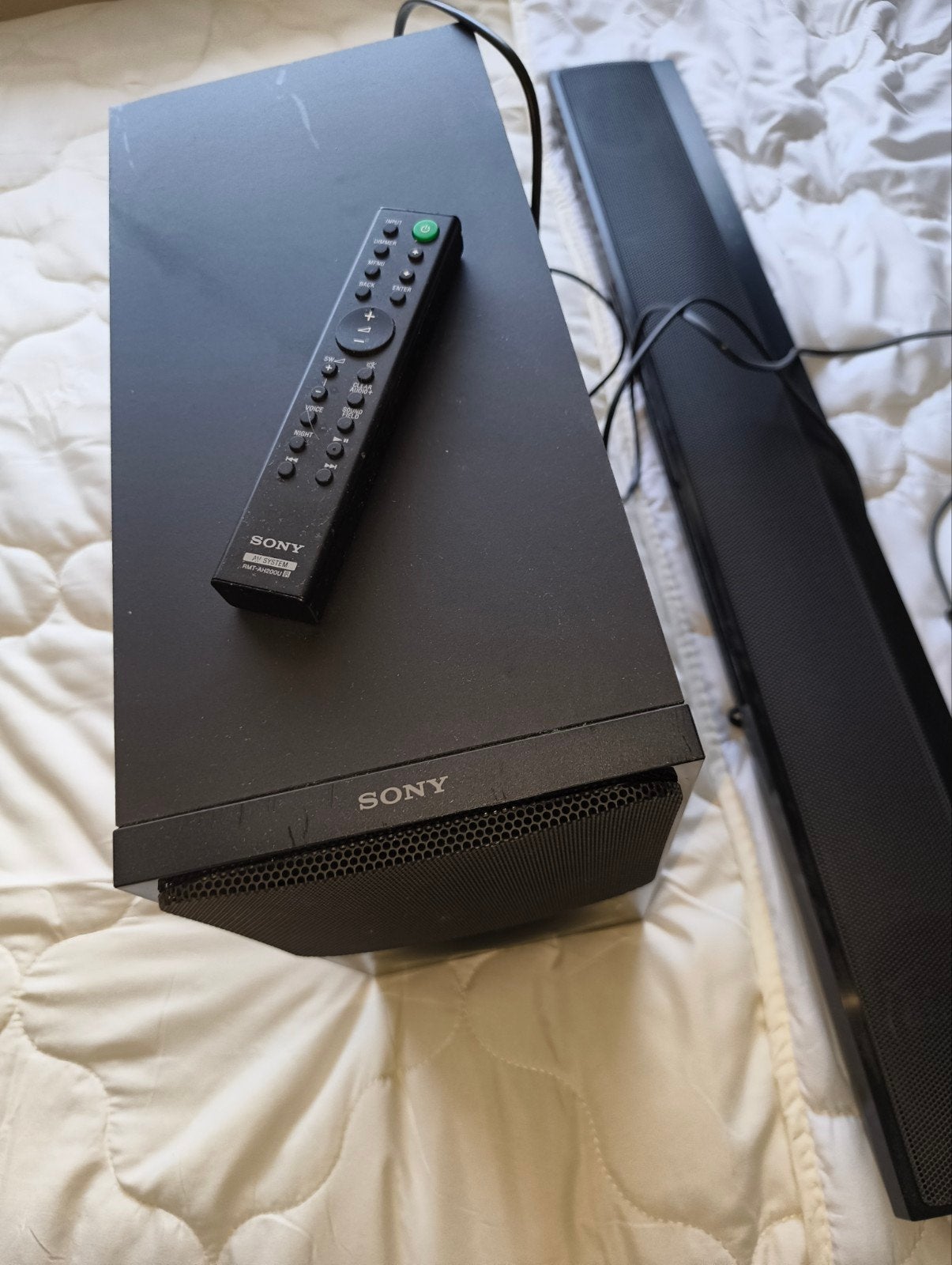 Sony Soundbar met subwoofer en afstandsbediening, Ophalen, Bluetooth, Gebruikt