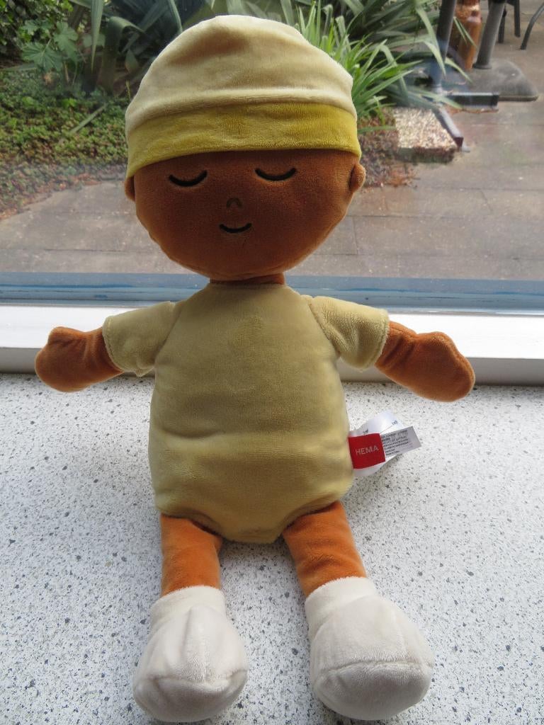 Pop Babypop met romper slofjes luier van Hema meet ca 45 cm, Hema, Overige typen, Ophalen of Verzenden, Zo goed als nieuw