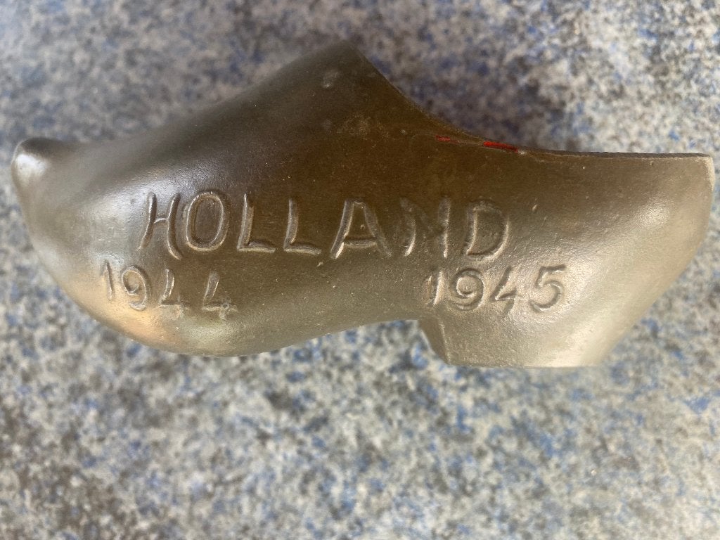 klompje metaal 1944-1945, oorlog, hongerwinter, bevrijding, Antiek en Kunst, Ophalen of Verzenden
