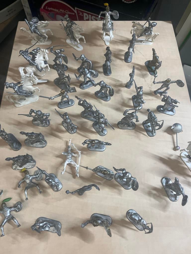 Verzameling Loden Ridders en Figuren west-Germany, Verzamelen, Ophalen of Verzenden, Gebruikt