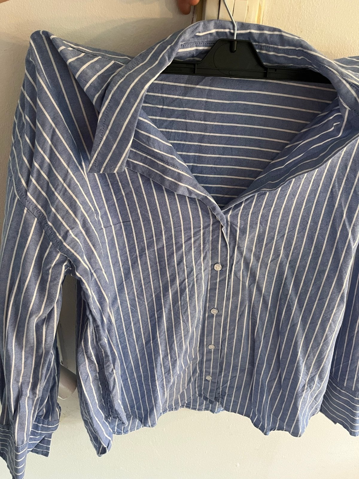 Zara gestreepte blouse maat M, Ophalen, Gedragen, Maat 38/40 (M), Blauw