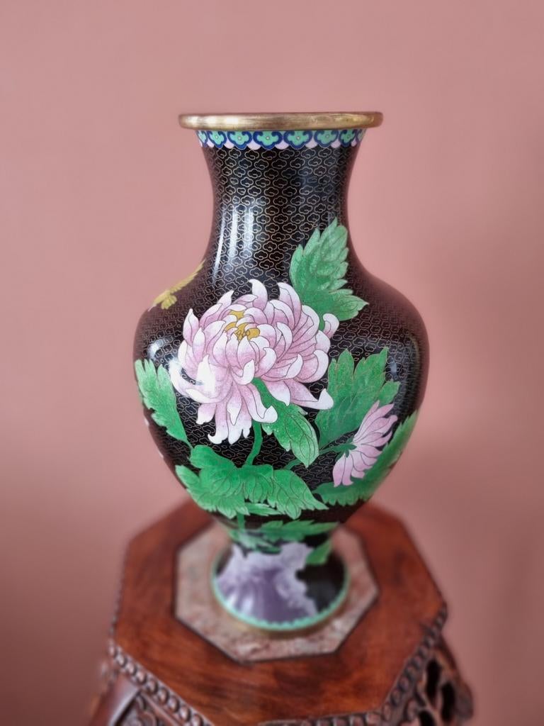 Chinese cloisonné vaas – ca. 41 cm, Ophalen