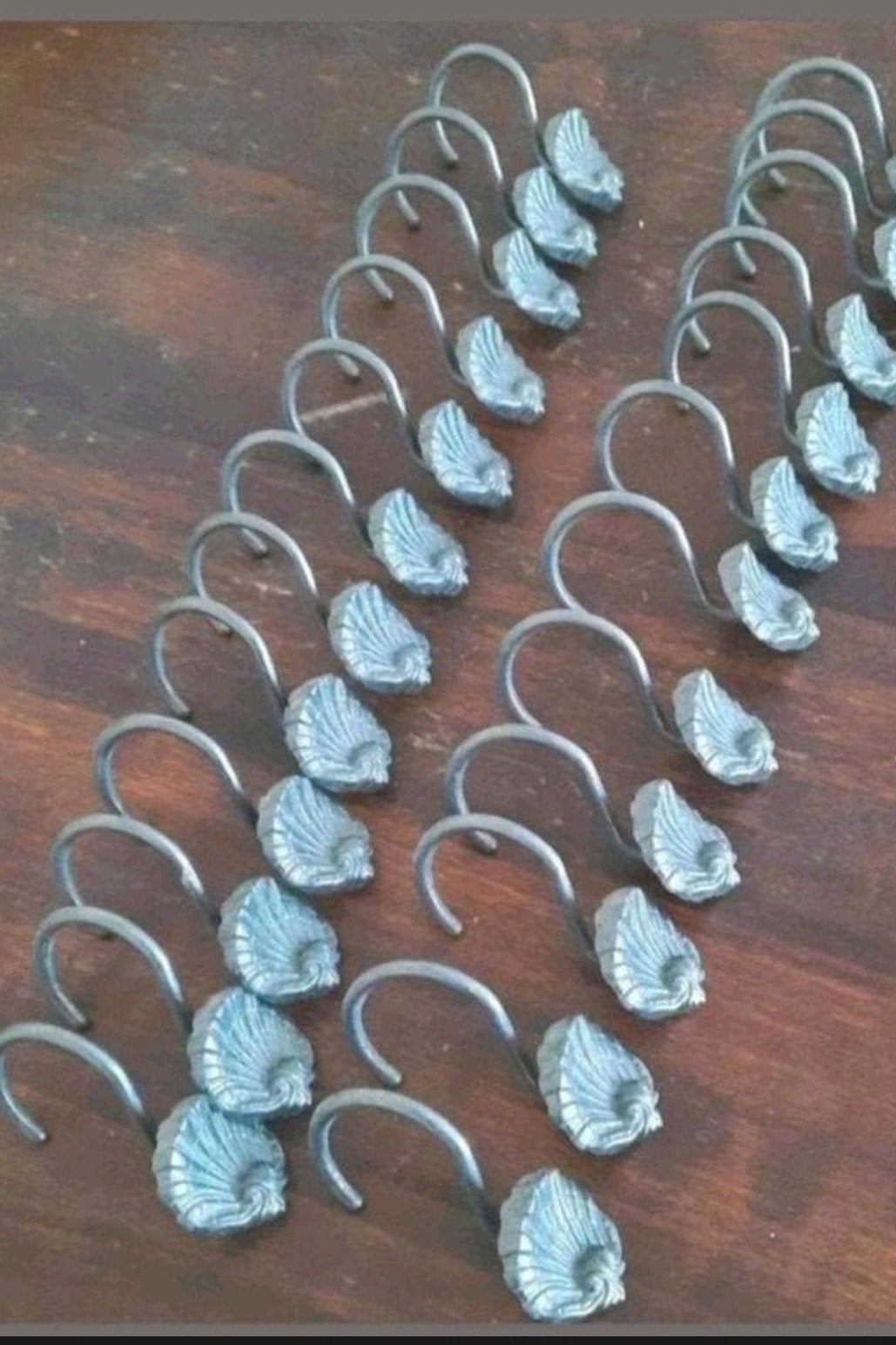 24 stuks metalen schelp douchegordijn Sealskin haken, Huis en Inrichting, Badkamer | Badtextiel en Accessoires, Overige typen