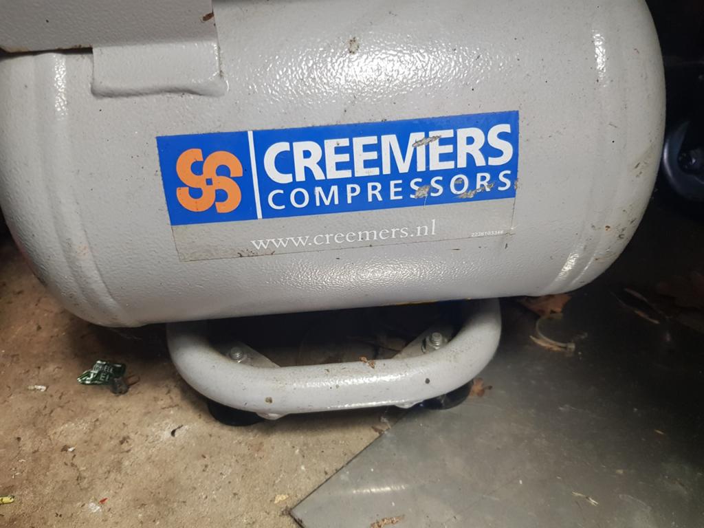 Creemers mobiele compressor, Ophalen, 6 tot 10 bar, Zo goed als nieuw, 200 tot 400 liter/min