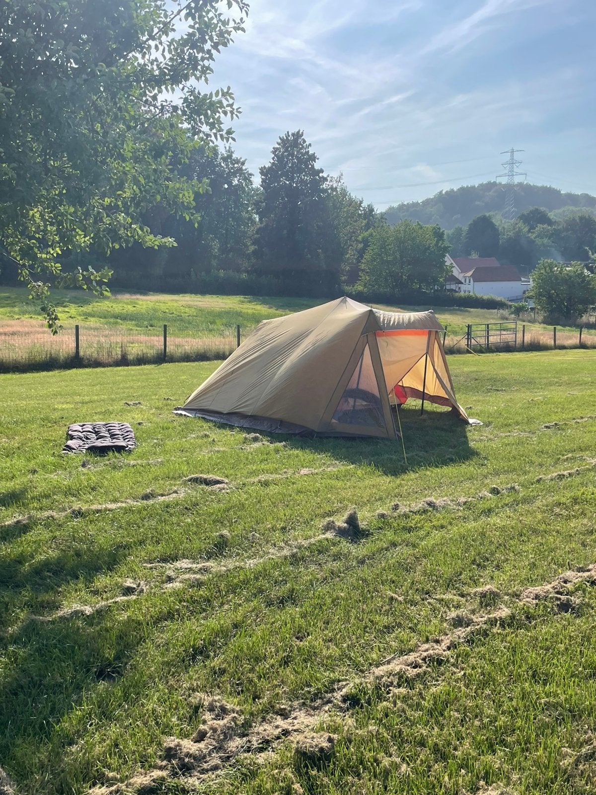 Tent met voortent 3 persoons vintage, Ophalen, Gebruikt, Tot en met 3