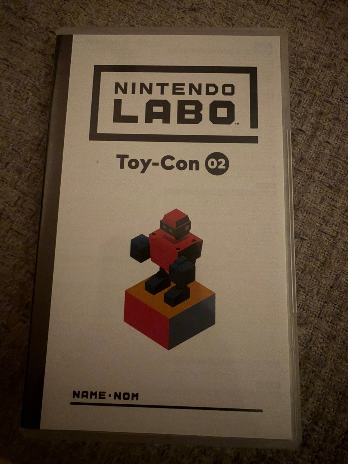 Nintendo Labo Toy-con 02 - Nintendo Switch, Boeken, Ophalen of Verzenden, Zo goed als nieuw