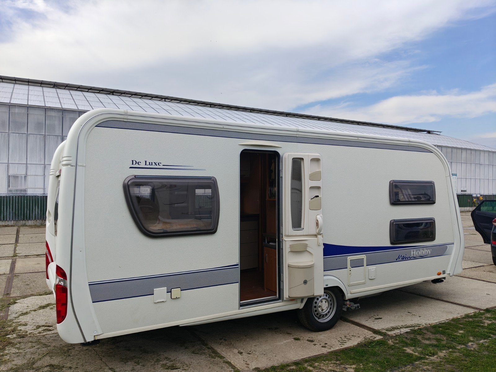 Hobby 540UK Stapelbed, Kinderkamer, Mover, Voortent, Luifel, Rondzit, Hobby, Particulier, Vast bed