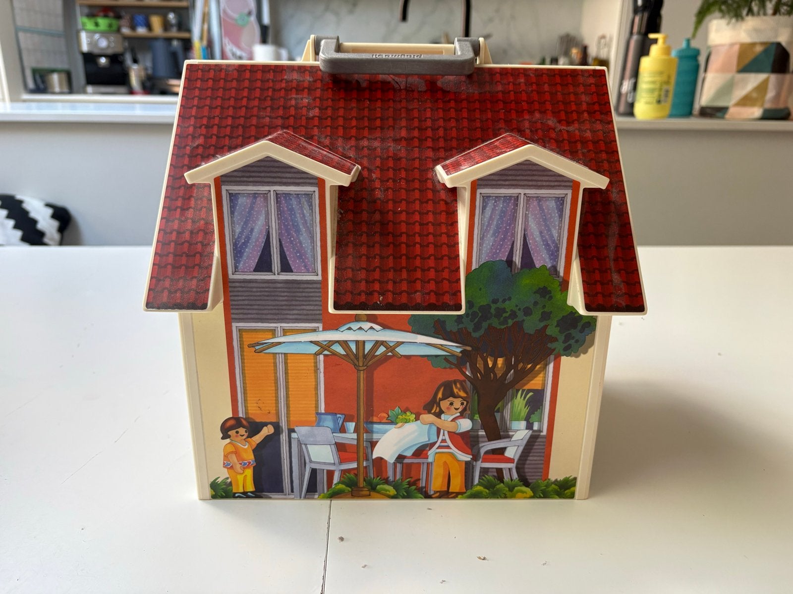 Playmobil Poppenhuis Draagbaar Huis met Familie en Dieren, Ophalen, Gebruikt, Poppenhuis