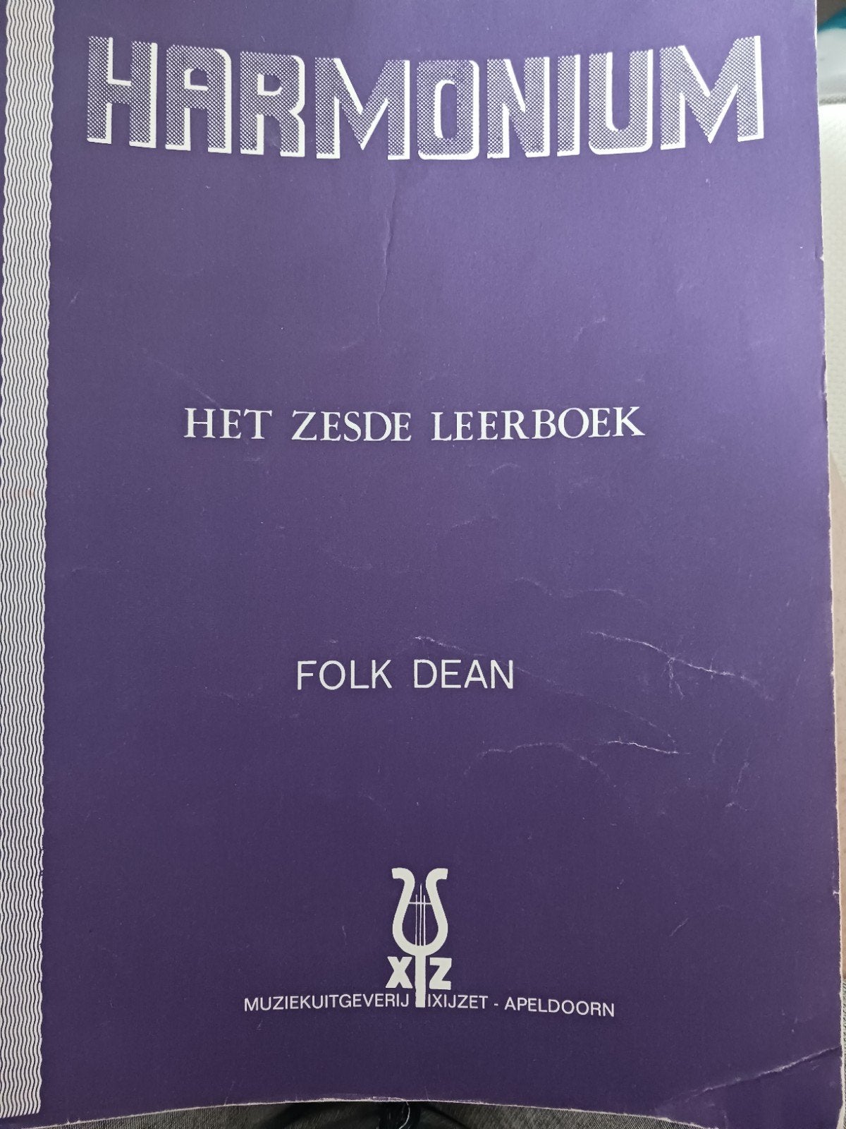 Het zesde leerboek voor harmonium, Gebruikt, Orgel, Les of Cursus, Ophalen of Verzenden
