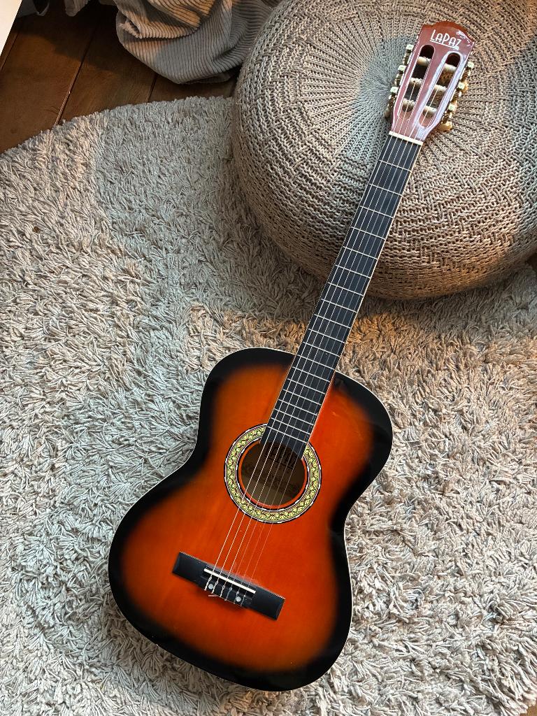 La Paz akoestische gitaar 3/4, Ophalen, Zo goed als nieuw, Klassieke of Spaanse gitaar