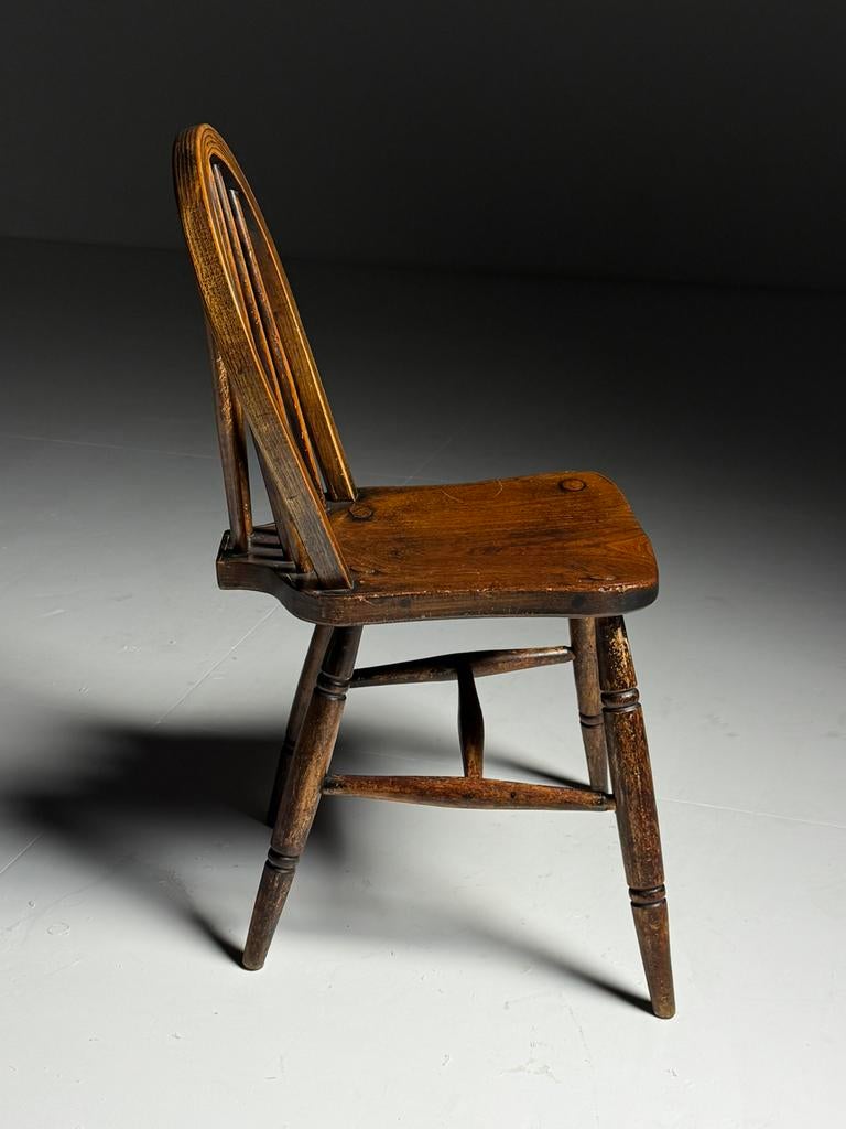 Set van 6 Windsor stoelen antiek, Huis en Inrichting, Stoelen, Ophalen, Zo goed als nieuw, Bruin, Vijf, Zes of meer stoelen