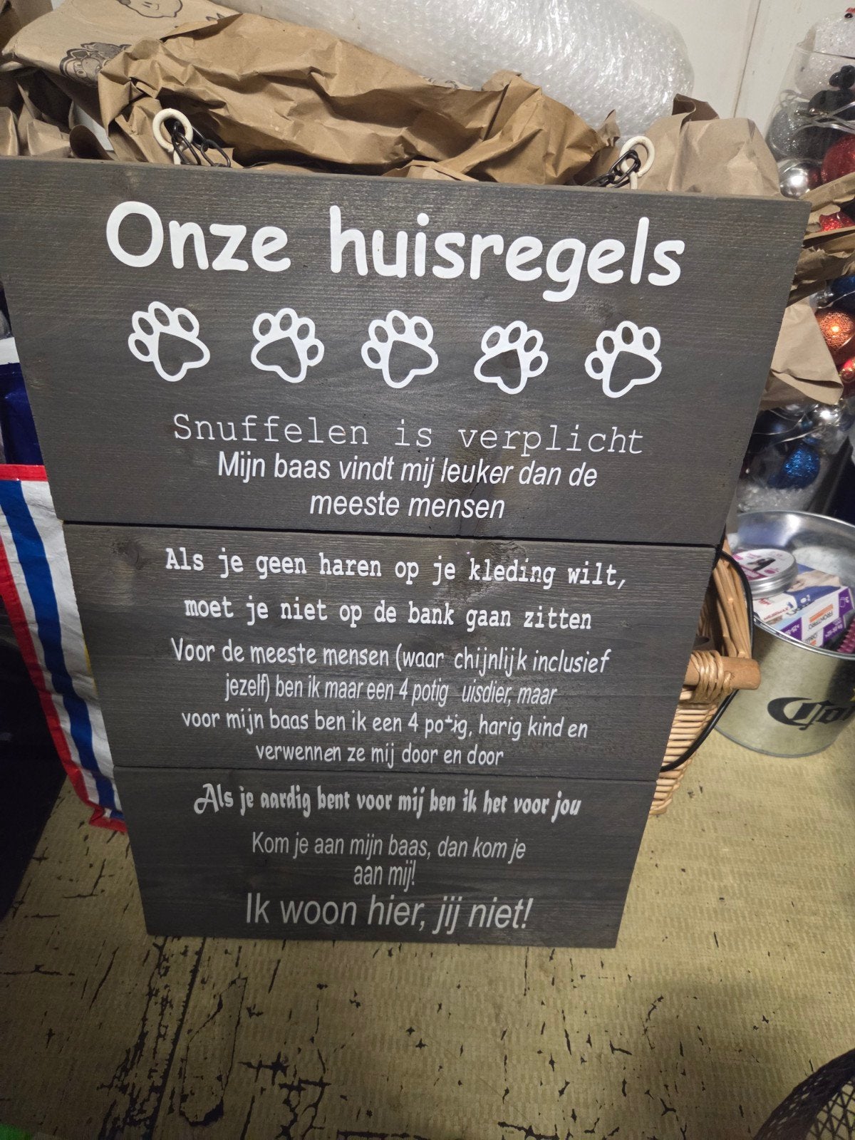 wand decoratie, Ophalen, Gebruikt
