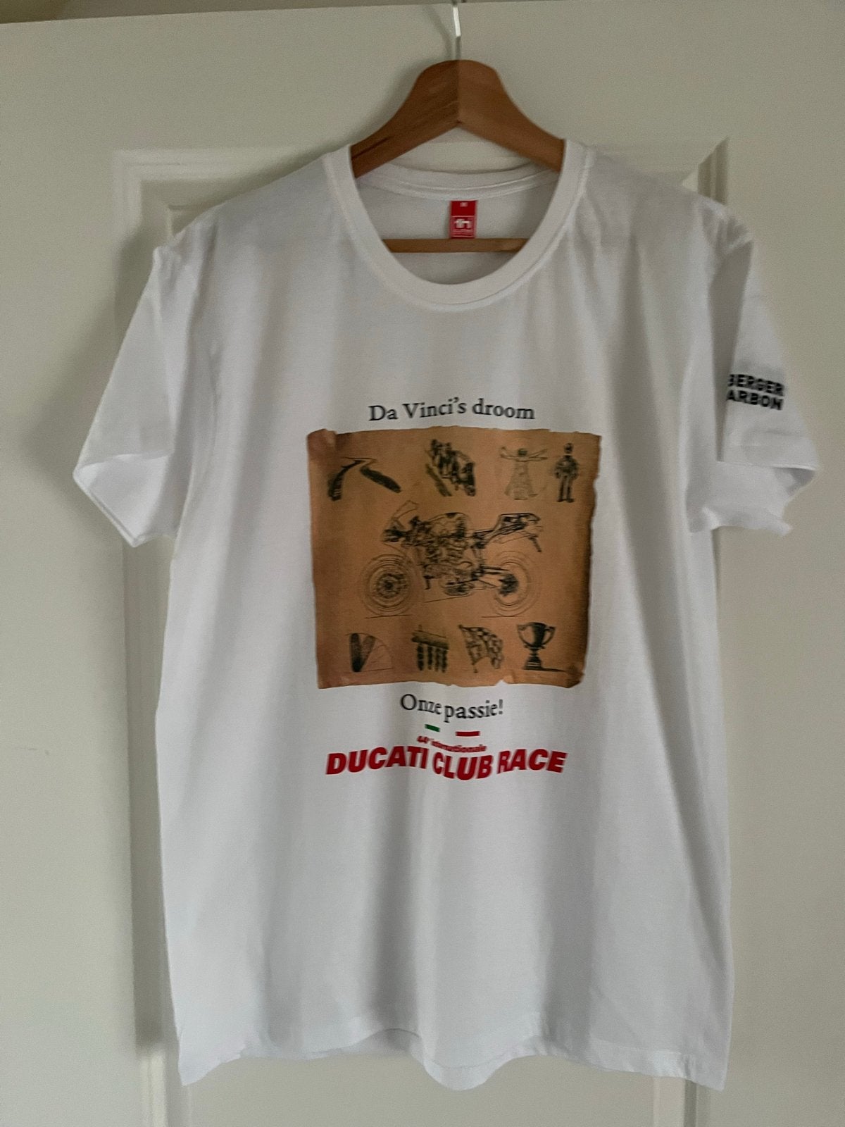 Ducati Club Race T-shirt - Da Vinci's droom, Ophalen of Verzenden, Nieuw, Maat 48/50 (M), Wit