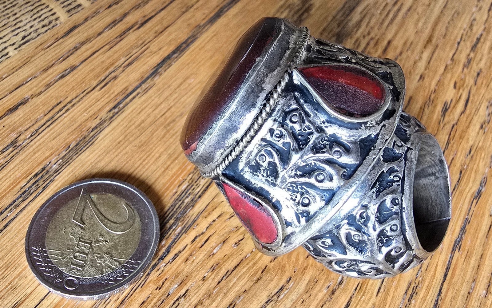 Super grote vintage, antieke ring uit Afghanistan, Iran?, Sieraden, Tassen en Uiterlijk, Ophalen of Verzenden, Zo goed als nieuw